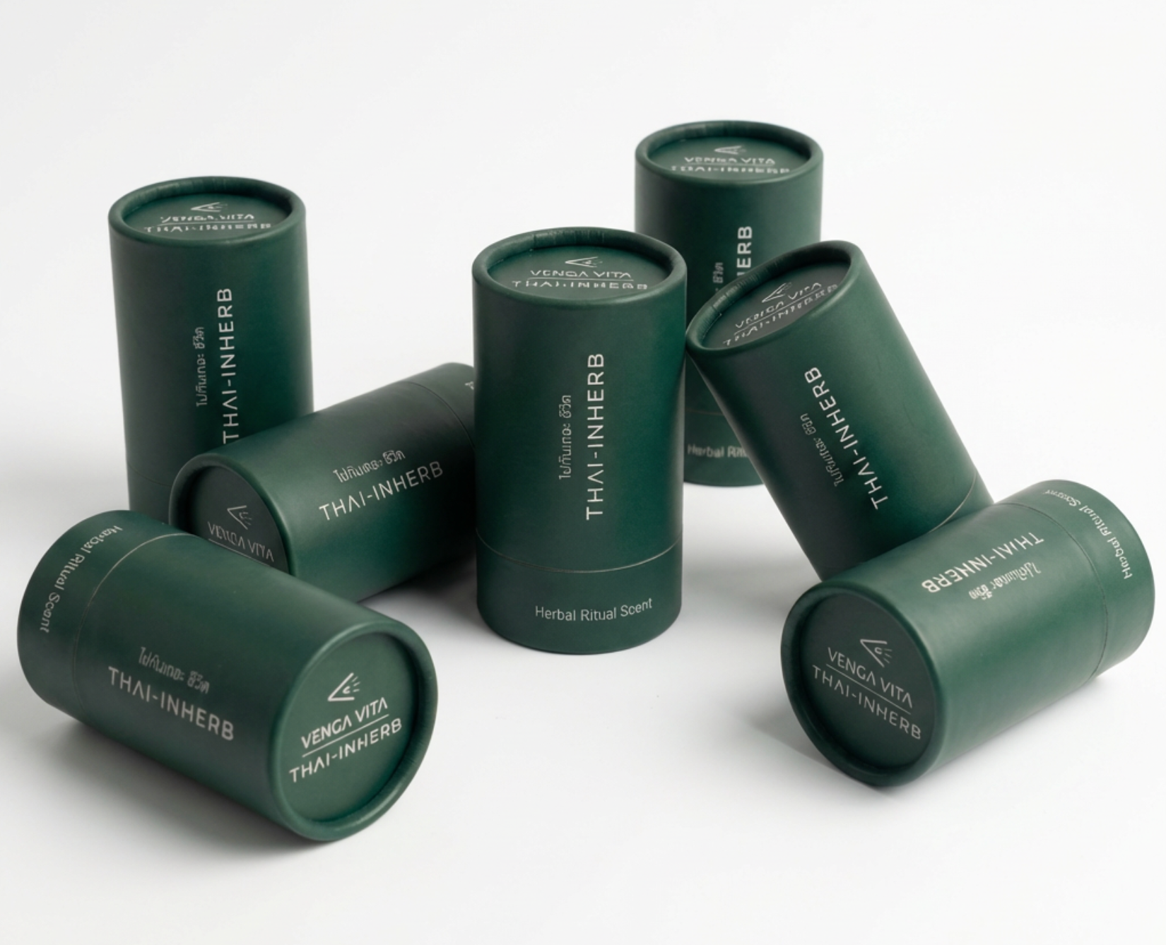 THAI-INHERB Ritual Set — 3× Natural Herbal Inhalers | Home, Work & Travel